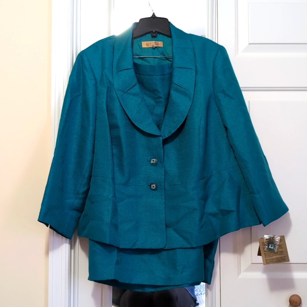 NWT Kasper Pencil Skirt Suit Sz 18W